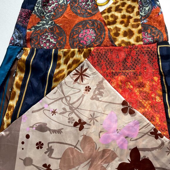 1/OFF Paris Remade Scarf Slip Maxi Dress Size Medium - Picture 5 of 14